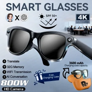 4K AI Smart Translation Glasses