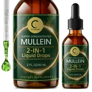 Mullein Leaf Extract Drops - Lung Cleanse - Powerful Mullein for Immune Support,Detox & Respiratory Support - Herbal Supplements